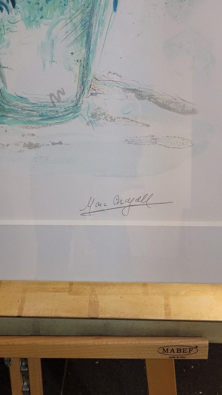 Grafica & Litografie: *** CHAGALL MARC, "Blumenfenster", Lithographie *** – Usato da Luzern venduto da Luzern1 3