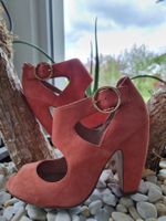 Tolle apricot-lachs Pumps Gr.35
