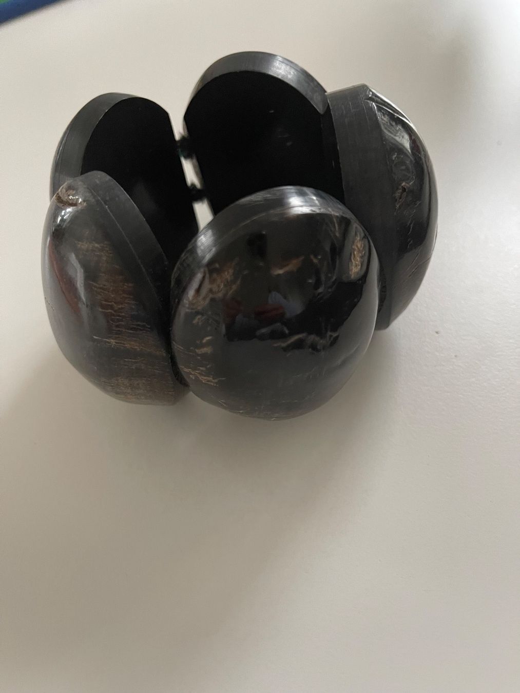 Bracciali & Braccialetti: Armkette Holz massiv braun, statement – Usato da Zollikon venduto da dorean 5