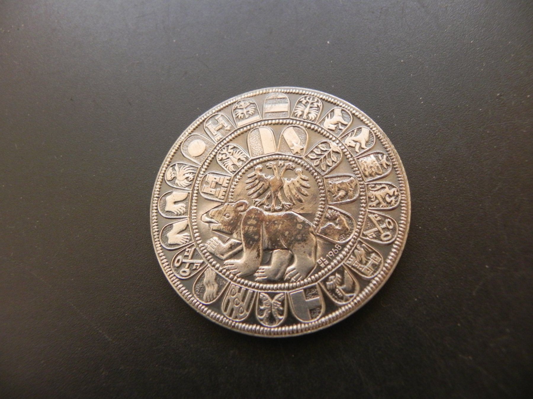 Medaglie: Replica Bern 1 Guldiner 1493 - 1968 – Usato da Biel/Bienne venduto da Gogolozi 1