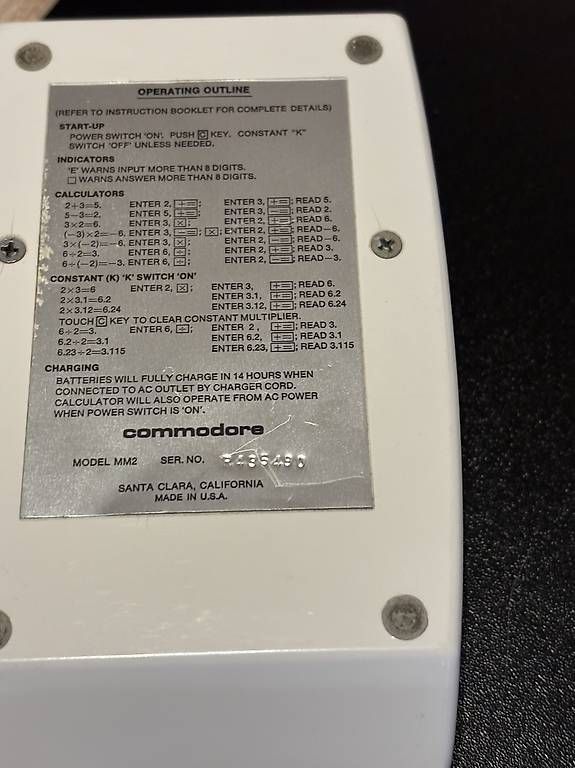 Taschenrechner: Commodore MM2 Taschenrechner – Gebraucht aus Ballwil von Buggy20 3