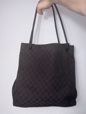Sac Cabas Gucci Gifford Tote Canvas GG Noir Vintage