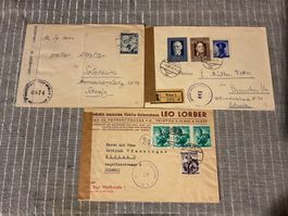 3 Zensurbelege aus Österreich in die Schweiz sehr sauber