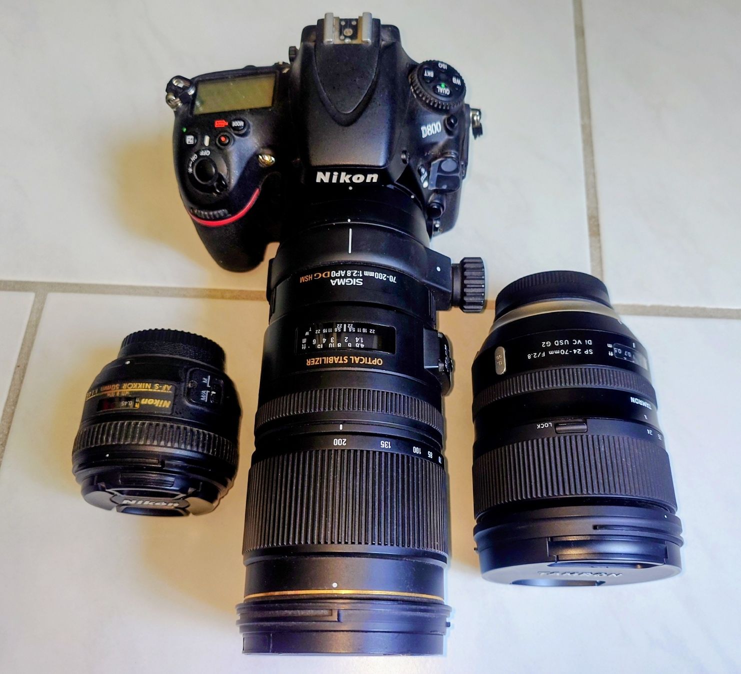 Nikon Appareil photo: Set Nikon D800 mit 3 Objektiven  – D'occasion à Winkel par Rockster2