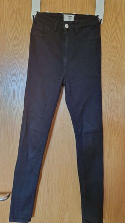 2x Schwarze Tally Weijl Jeans, High Waist, Grösse 34 