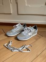 PHILIPPE MODEL - Leder Sneaker hellblau-grau 40