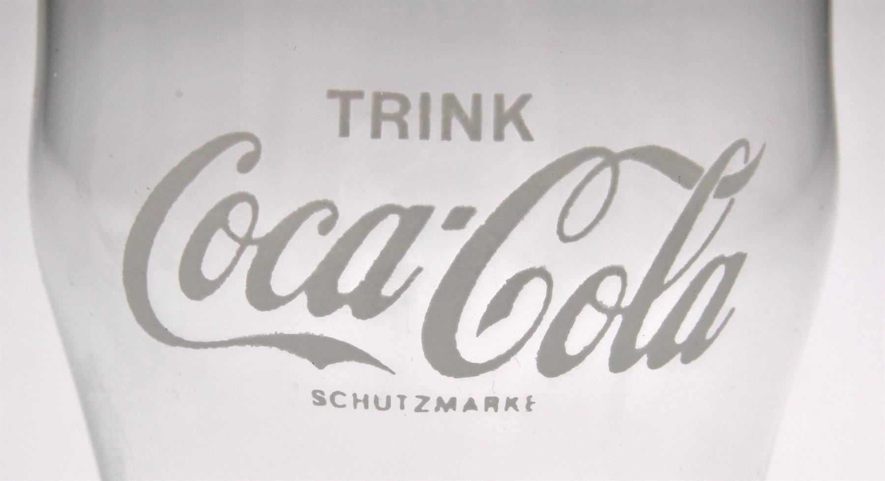 Coca-Cola Gläser: Coca Cola TRINK kleines altes 2 dl Glas – Gebraucht aus Schmitten FR von fliessigs_Biendli 2