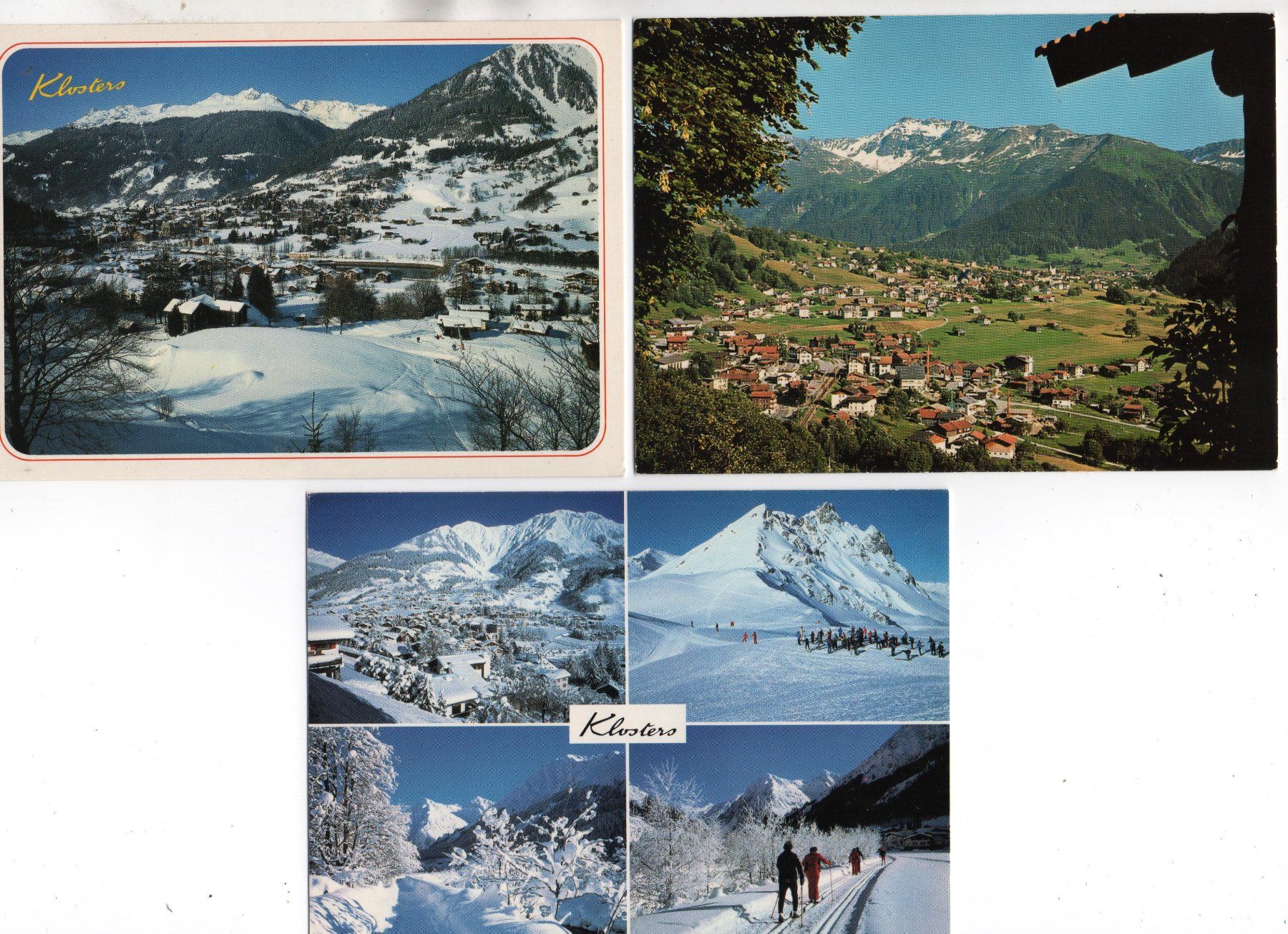 Ansichtskarten: 3 x AK KLOSTERS – Gebraucht aus Jona von philajona