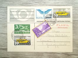 TR66 Carte Postale + Timbre Suisse 1938