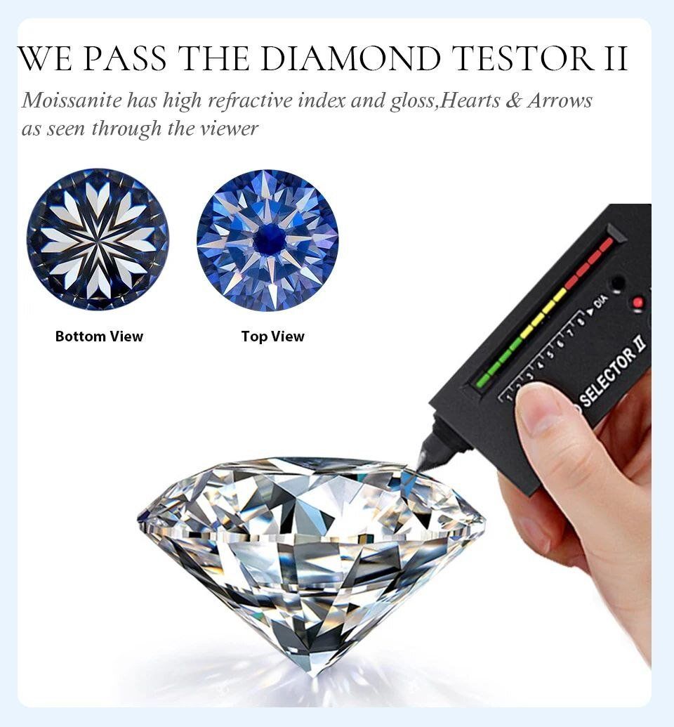 Catenine: Collier argent diamants de moissanite de 1,5 ct certifiés – Nuovo e nell'imballaggio originale da Reconvilier venduto da Tsma67 9