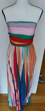 neues Sommerkleid, bunt, Gr. S, schulterfrei, leicht