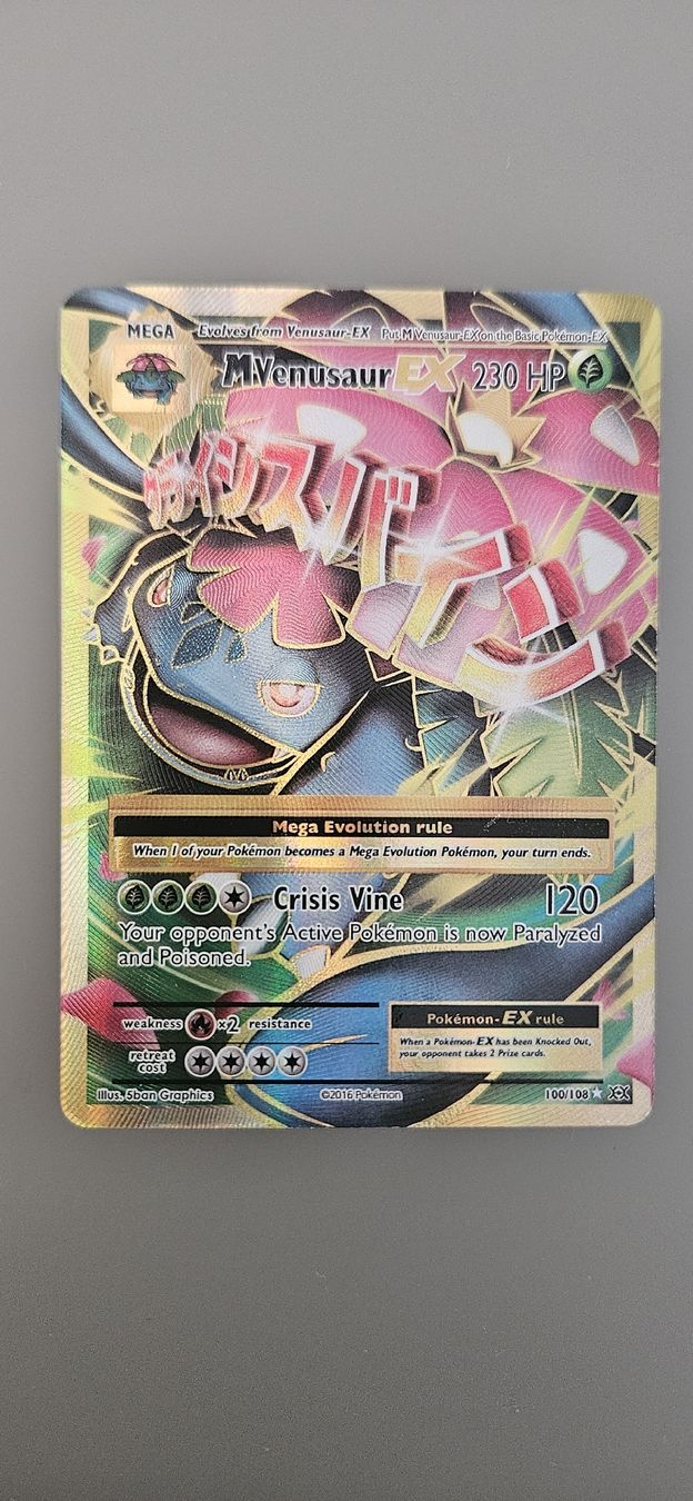 Pokémon Carte collezionabili: Venusaur Megaentwicklung EX 100/108 – Nuovo (secondo la descrizione) da Grenchen venduto da immensum