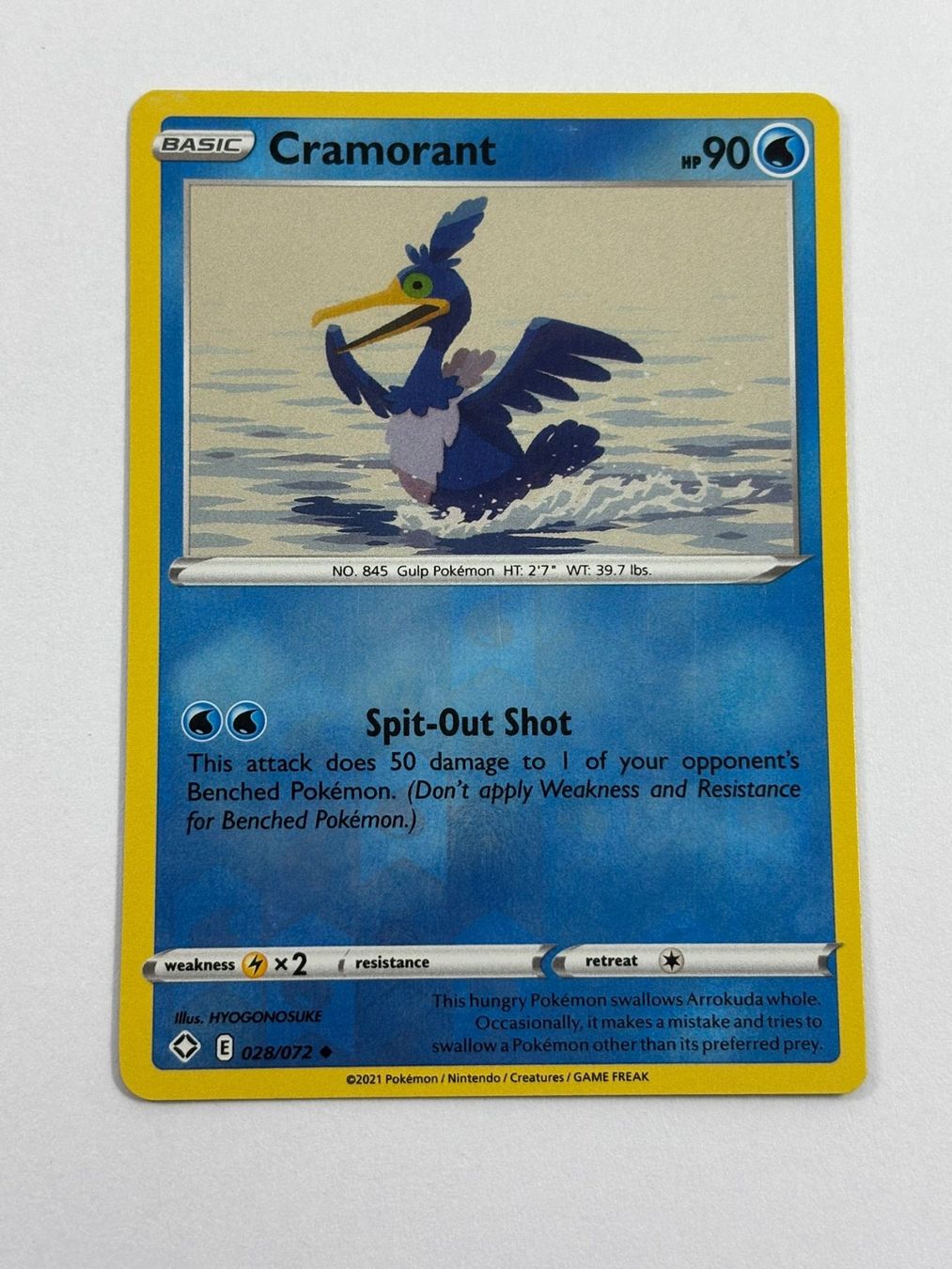 Pokémon Carte collezionabili: Pokemon-Karte Cramorant 028/072 – Usato da Herisau venduto da Seyashop1