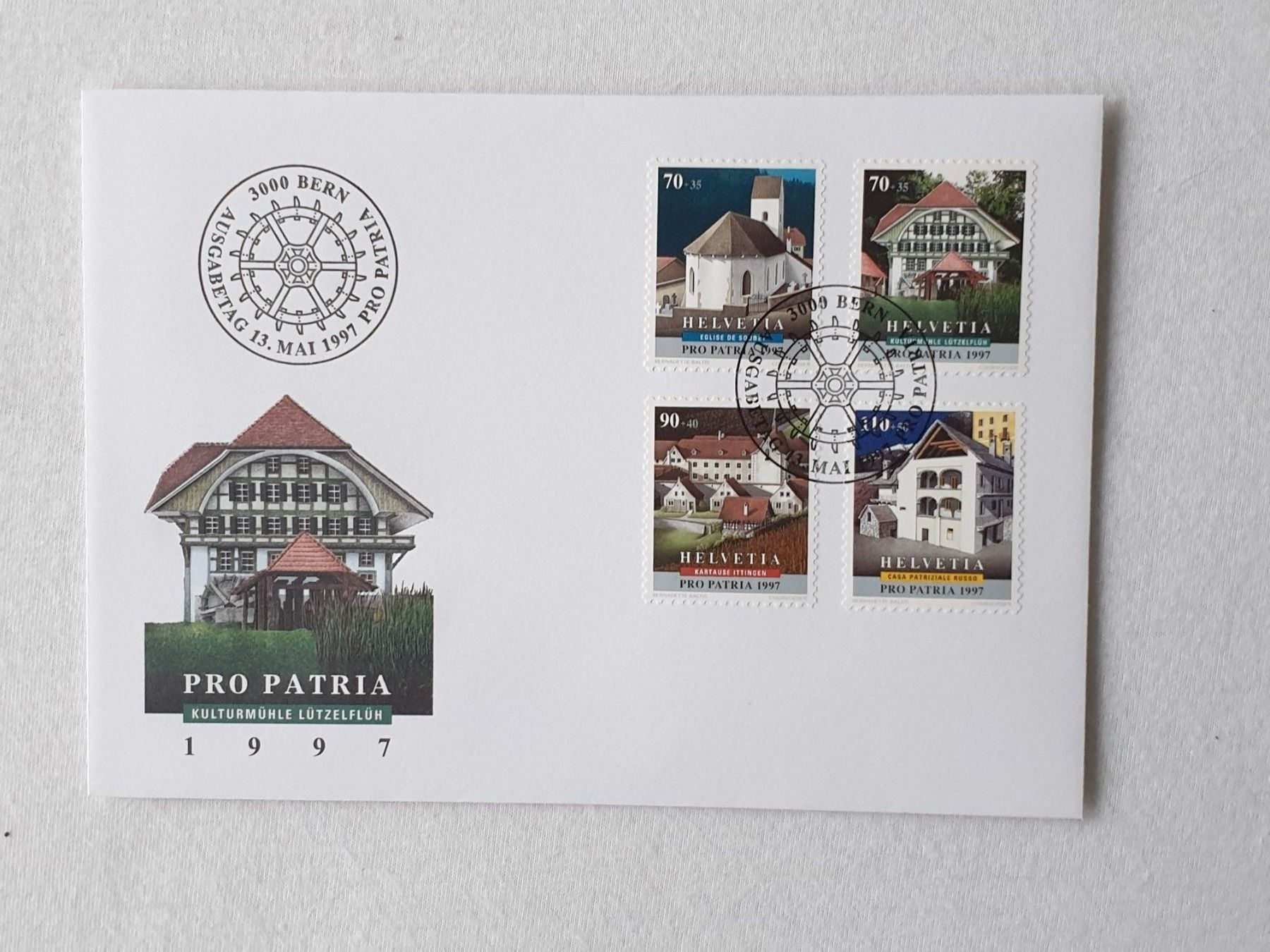 Tutti i francobolli: (148)   Pro Patria 1997 mit ET Stempel – Usato da Schwarzhäusern venduto da Inot3 1