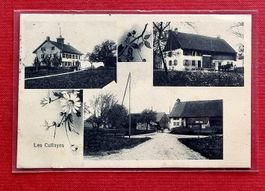Les Cullayes - Parties du Village - Poste Oron - 1913