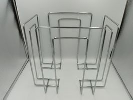 Zeitungsständer / Zeitungssammler aus Chrom (Gebraucht)