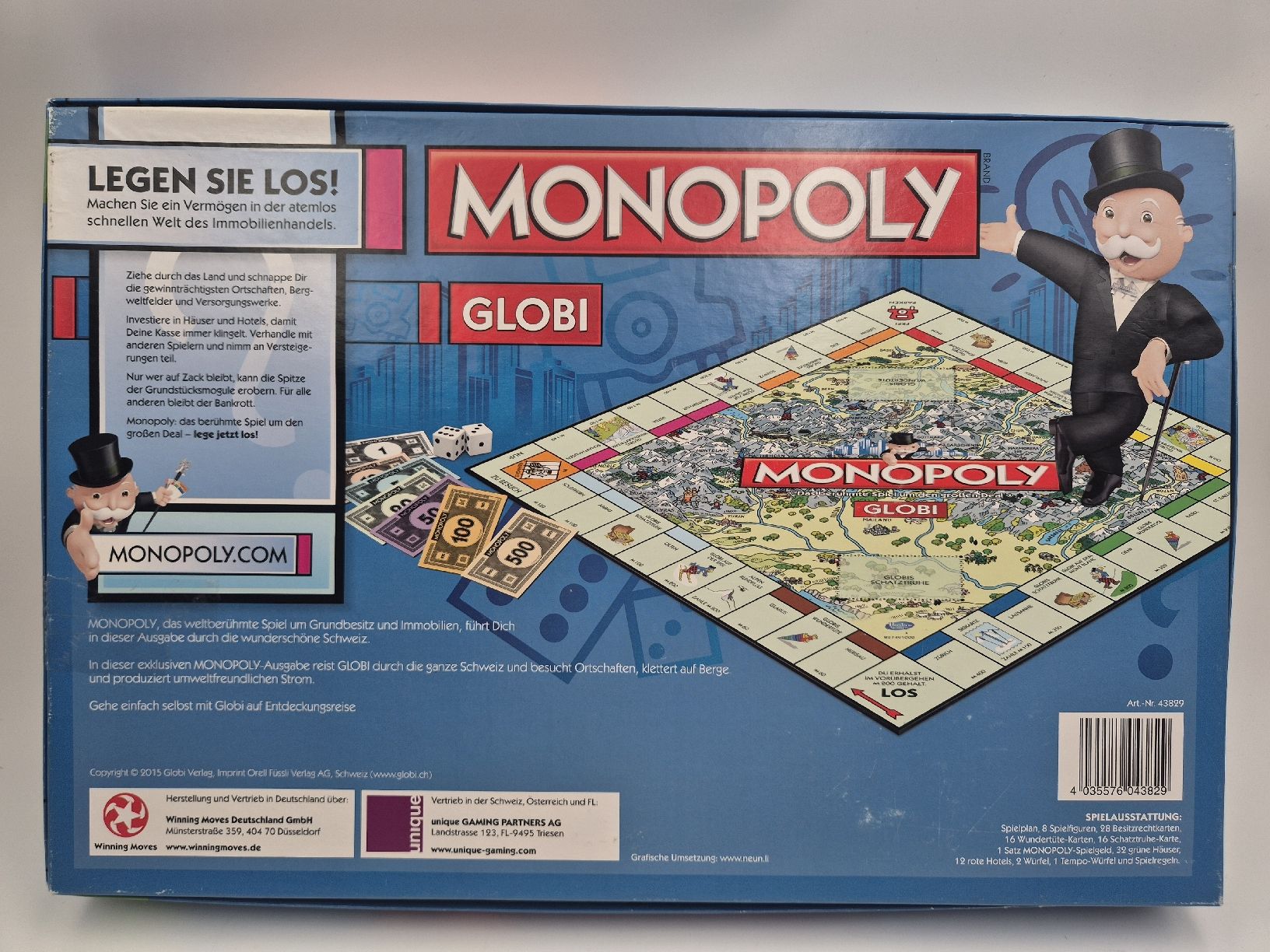 Hasbro Giochi: Monopoly Globi Brettspiel Schweiz – Nuovo (secondo la descrizione) da Ettiswil venduto da beekeper13 1