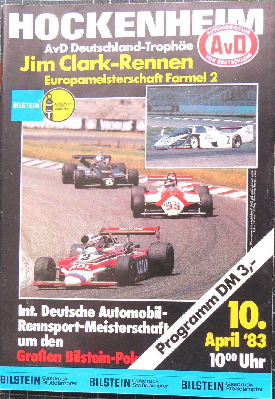 Documenti: Orig. Rennprogramm Formel 2 Hockenheim 1983 – Usato da Ettingen venduto da campione_1
