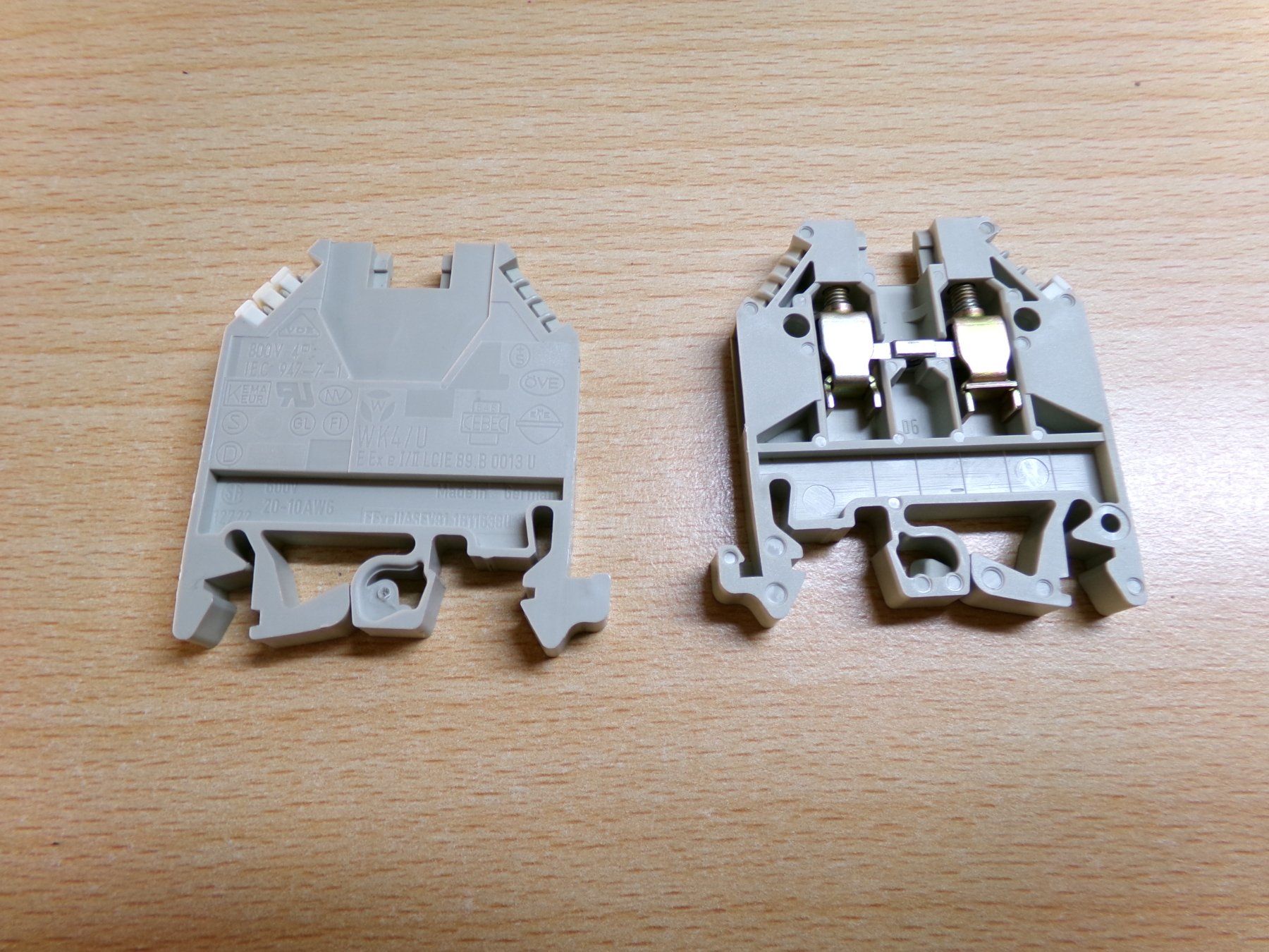 Elektronikbauteile: 15St. Klemme hellgrau 4mm2 WK4/U (1) – Gebraucht aus Hombrechtikon von Maloev17 1