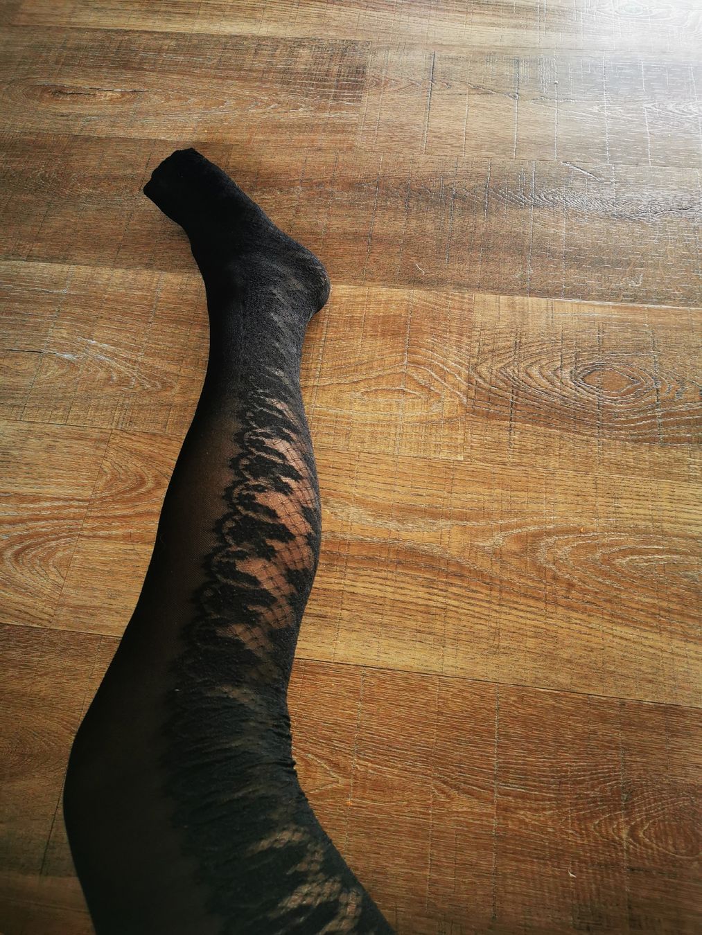 Calze & Collant: Schwarze Damen Strumpfhose mit Muster Gr. M – Usato da Balsthal venduto da Leila_Luna