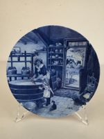Delft-Blauw Wandteller - Ter Steege - Käserei-Motiv Holland