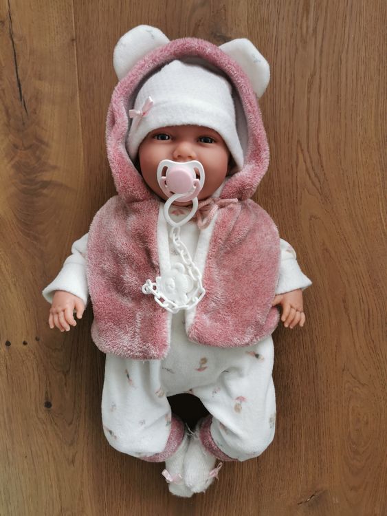 Roberto Llorens Lloro Crying Doll – 33cm Realistic Vinyl Baby Doll For Collectors & Play