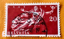 Nr.283 Helvetia mit Stempel  100 Jahre Schweizerischer 