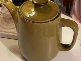KAFFEKANNE-ANTIK-RÖSSLER GESCHIRR-GRÜN