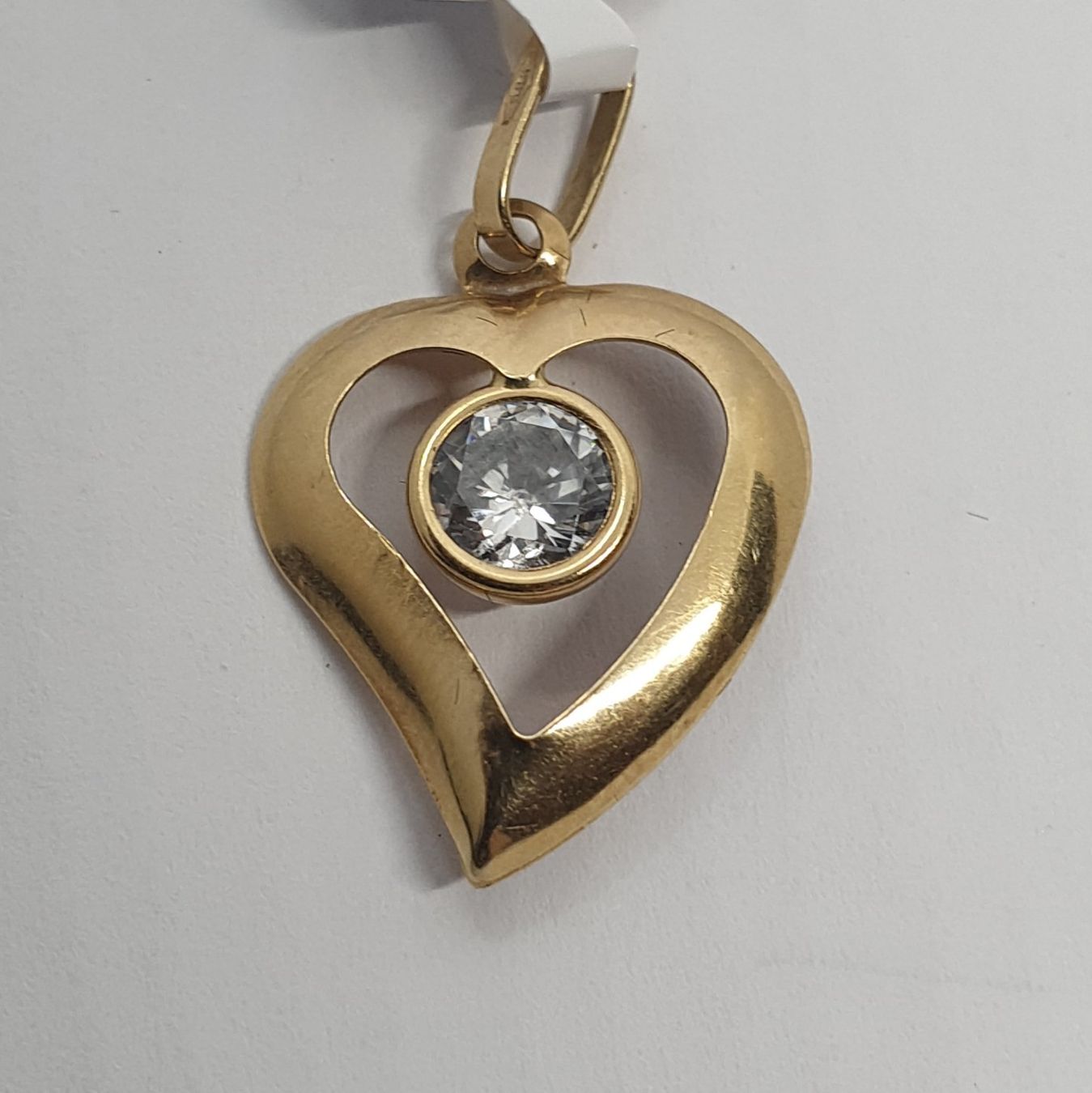 Ciondoli: Echt 14K Gold - Herz Anhänger – Usato da Luzern venduto da Goldhaus-Luzern