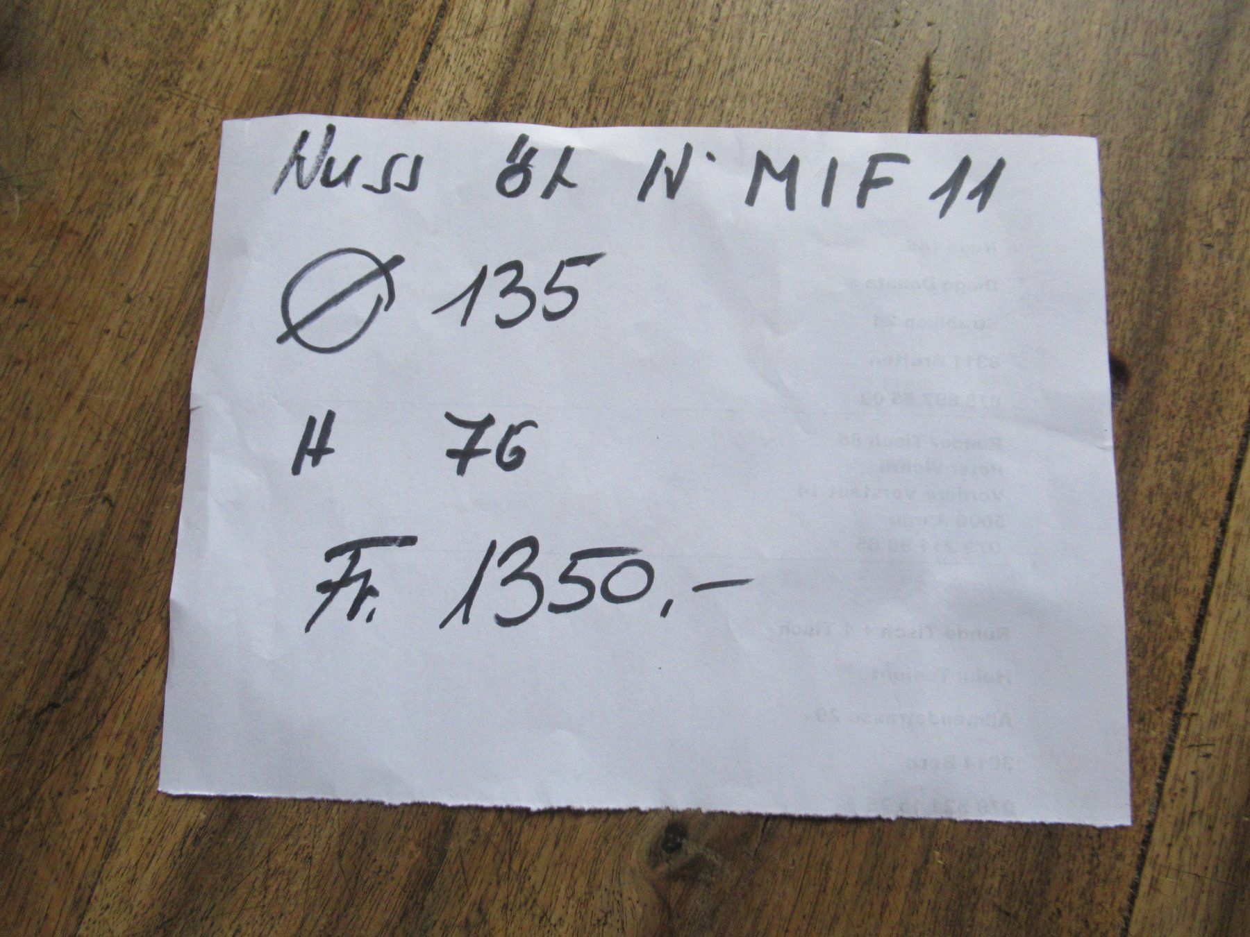 Tavoli: Runder Beizentisch (Nuss/135) – Usato da Berg SG venduto da Pizza58 6