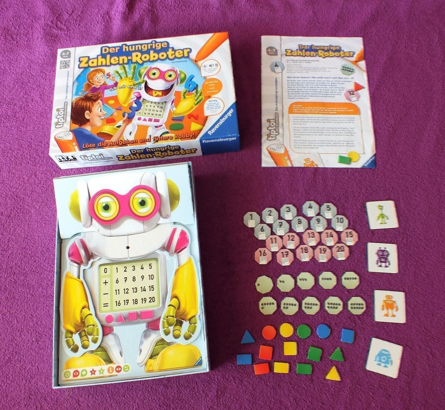 Ravensburger Giochi: tiptoi Spiel - Der hungrige Zahlenroboter – Usato da Müllheim Dorf venduto da Seeeule01 1