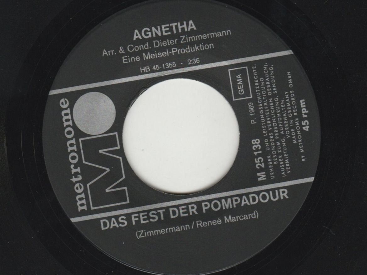 Schallplatten: Agnetha Fältskog (vor ABBA 1969) 7" Vinyl Single – Gebraucht aus Tübach von JamesStone 1