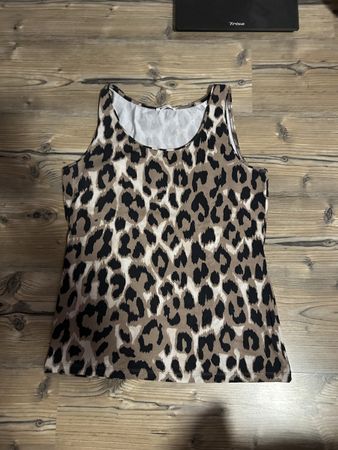 Street One Top Leo-Print Grösse 44 guter Zustand