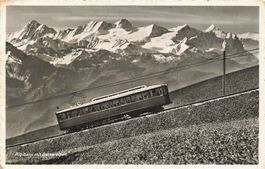 Rigi bahn (SZ) Zug mit den Berner Alpen Bahn