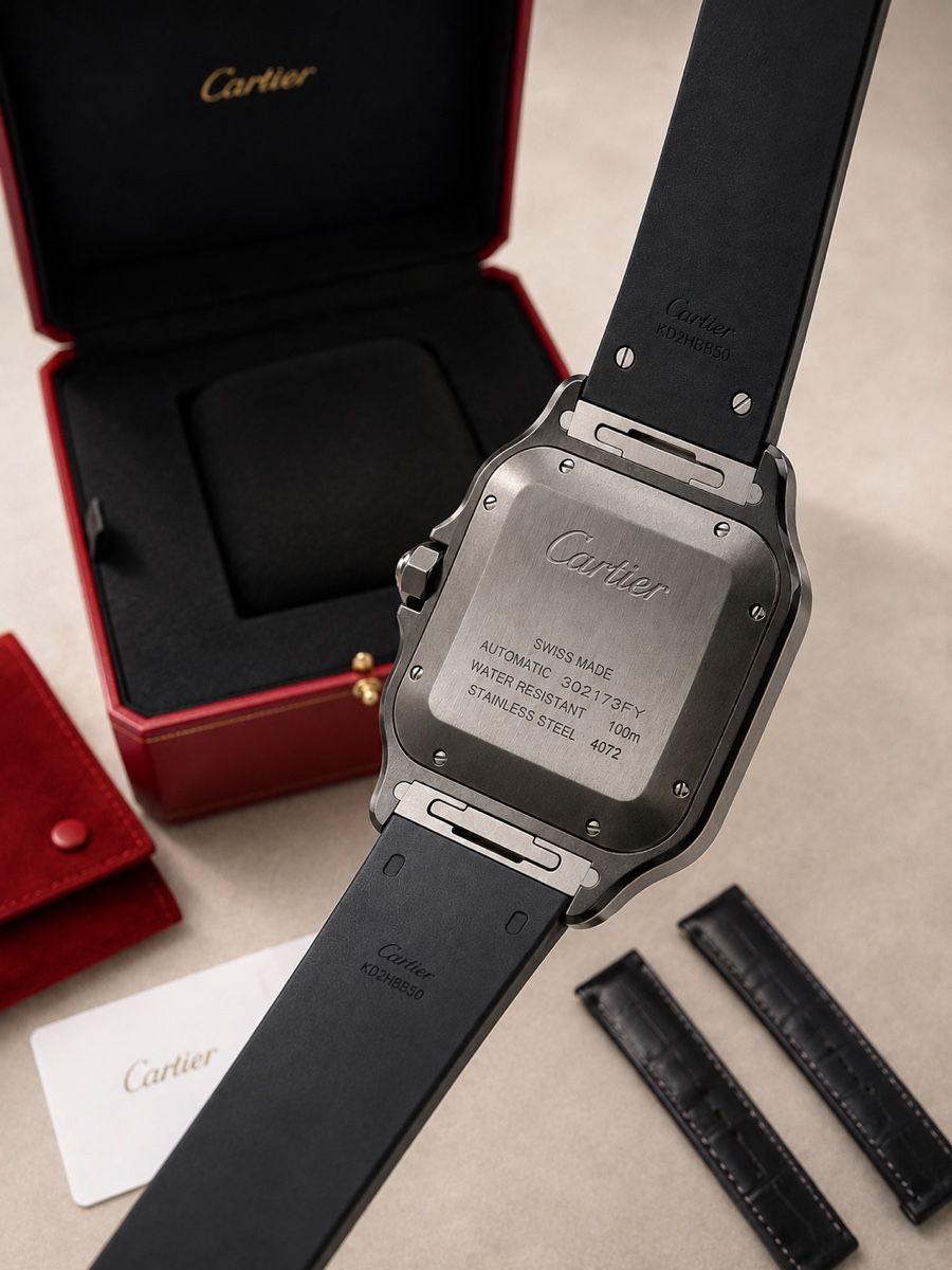 Cartier Orologi: Cartier Santos Uhr Black – Nuovo (secondo la descrizione) da Glattfelden venduto da Candi6 3