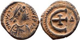 JUSTINIAN I AE Pentanummium (527-565 AD)