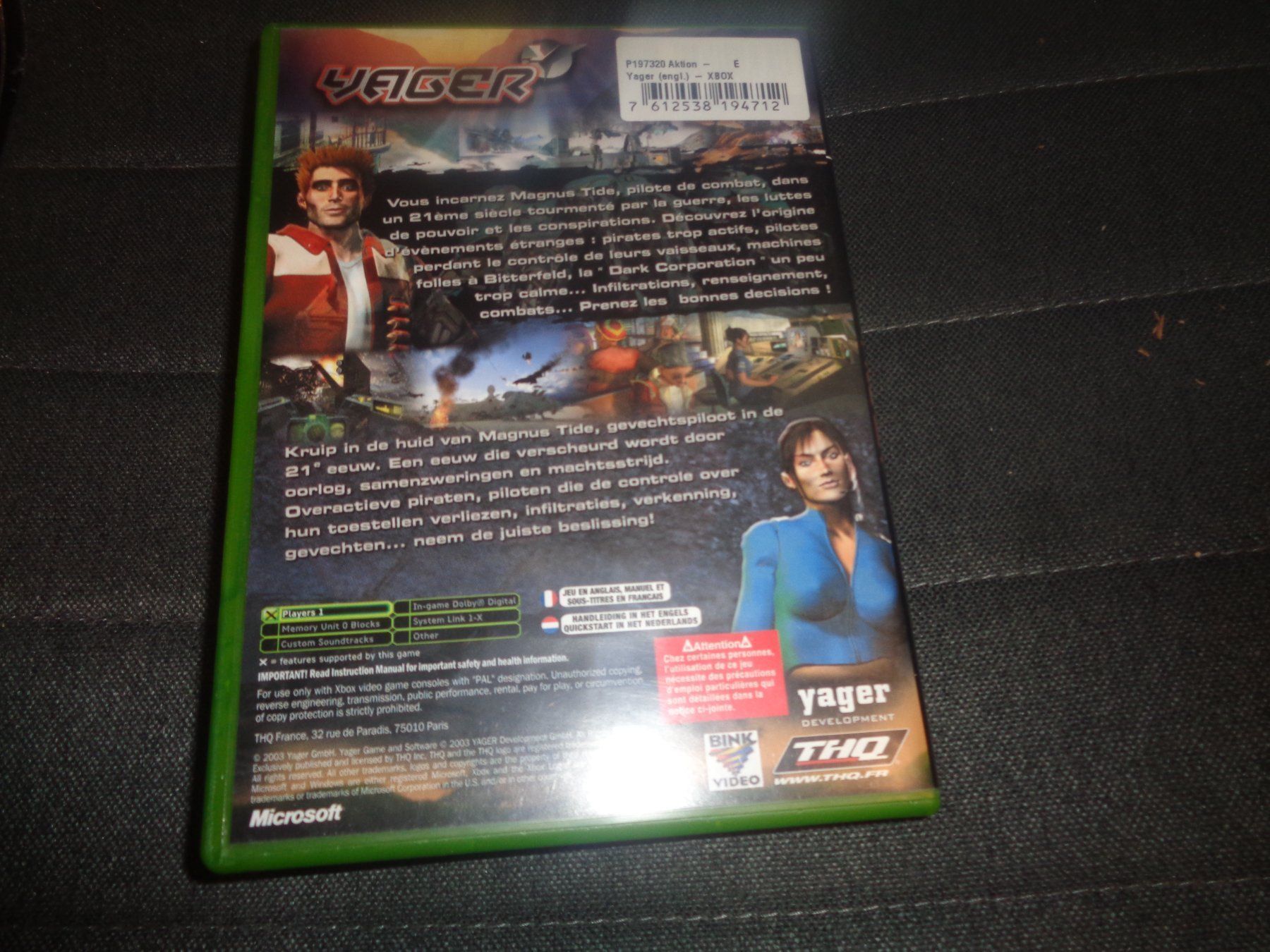 Giochi: Yager XBOX CLASSIC – Usato da Olten venduto da Disc-Ausverkauf 2