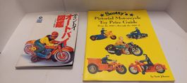 Jouet Moto en tole, livre de reference, lot de deux livres