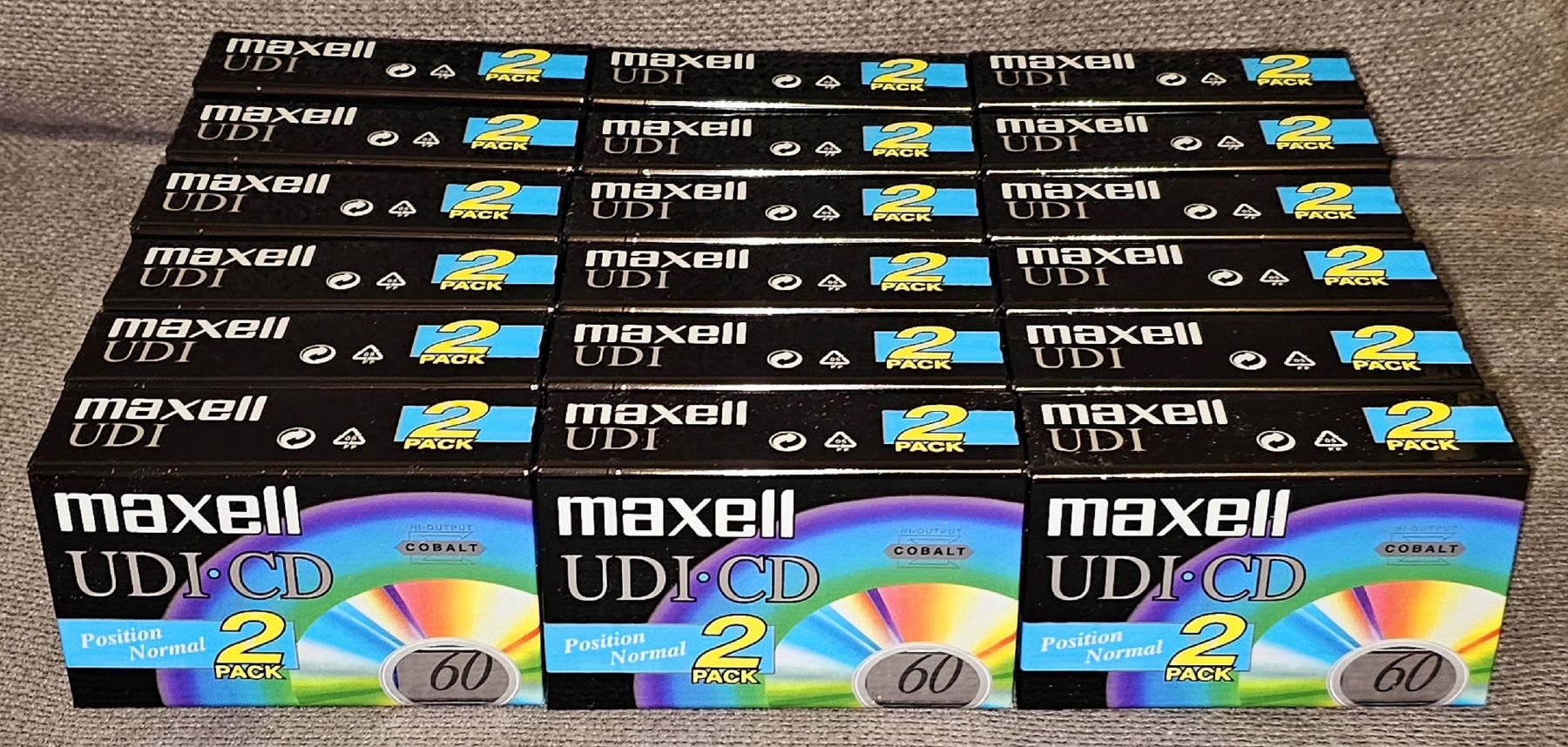 Musicassette: DUO PACK  MAXELL"UDI 60 COBALT" – Nuovo e nell'imballaggio originale da LAUSANNE venduto da Mistersound 1