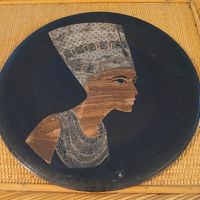 Antiker Ägypten Nefertiti Wandplatte, ca. 40cm Durchmesser