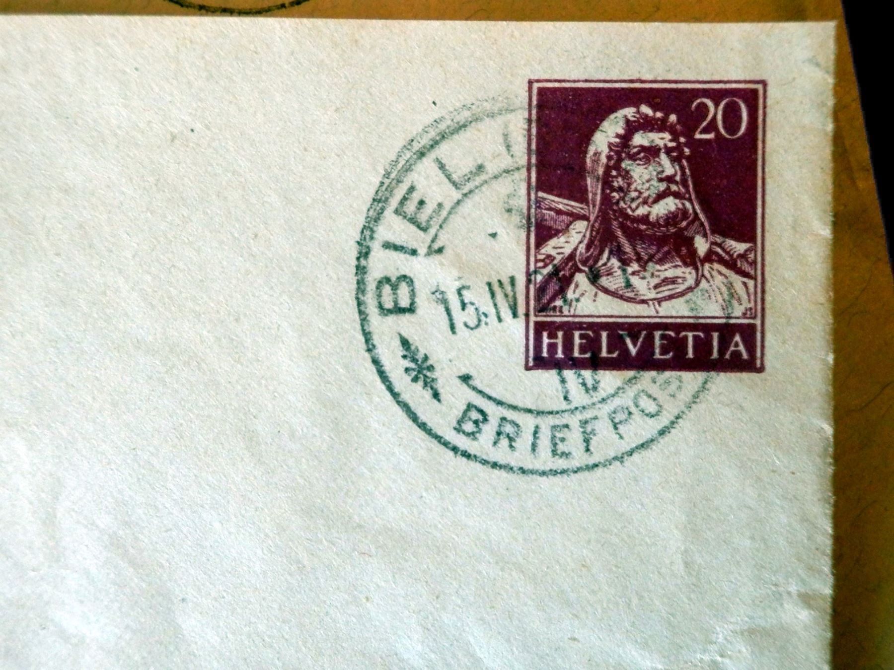 Tutti i francobolli: Lot mit 7 Bedarfsbriefen und Karten – Usato da Ueberstorf venduto da dinbau 1