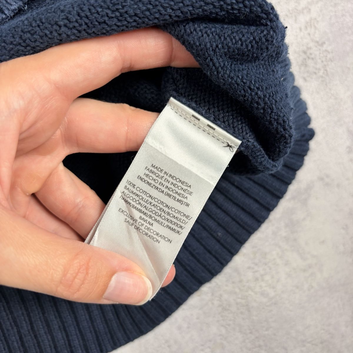 Polo Ralph Lauren Pullover & Sweatshirts: Pull en maille Polo Ralph Lauren bleu marine - Taille L – Gebraucht aus Neuchâtel von aliceguins 4