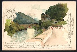 Künstler Fritz Voellmy: St. Maurice, Pa