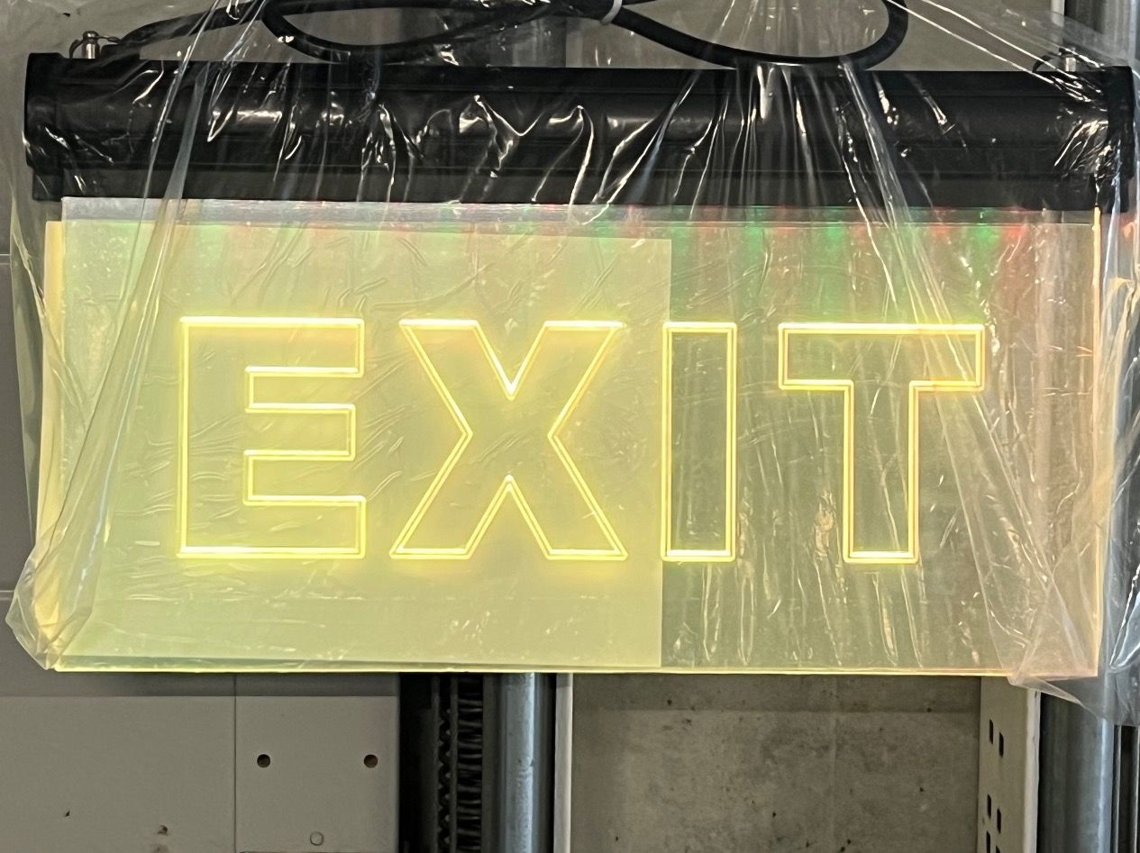 Elektronikbauteile: Schild, EXIT – Neu und originalverpackt aus Biel/Bienne von HB13 3