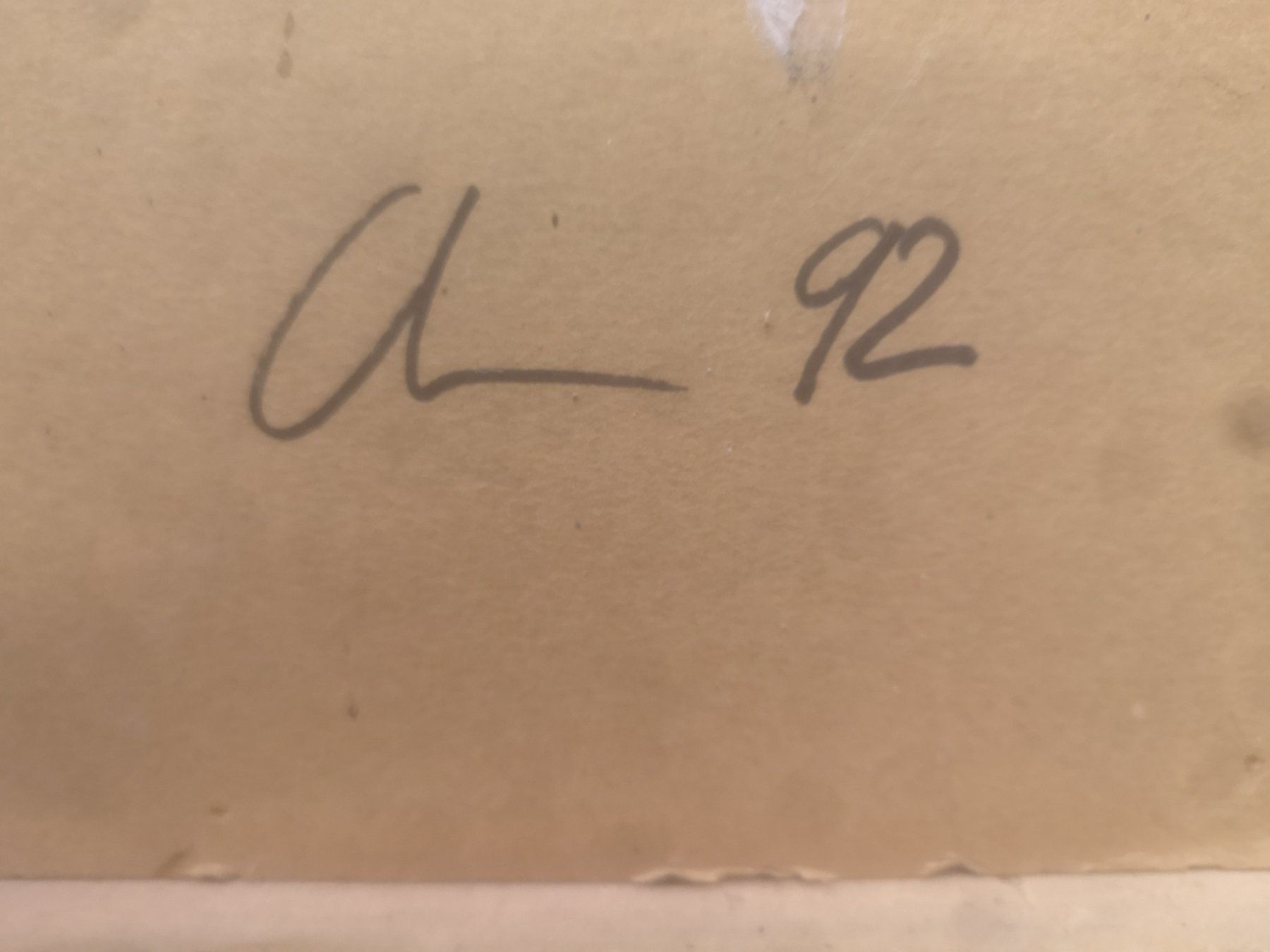 Gemälde: HUILE SIGNÉE ET DATÉE 92 AU DOS – Gebraucht aus Genève von Qanil77 5