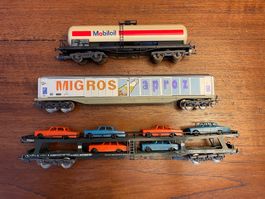 Lima H0 Güterwagen & Kranwagen