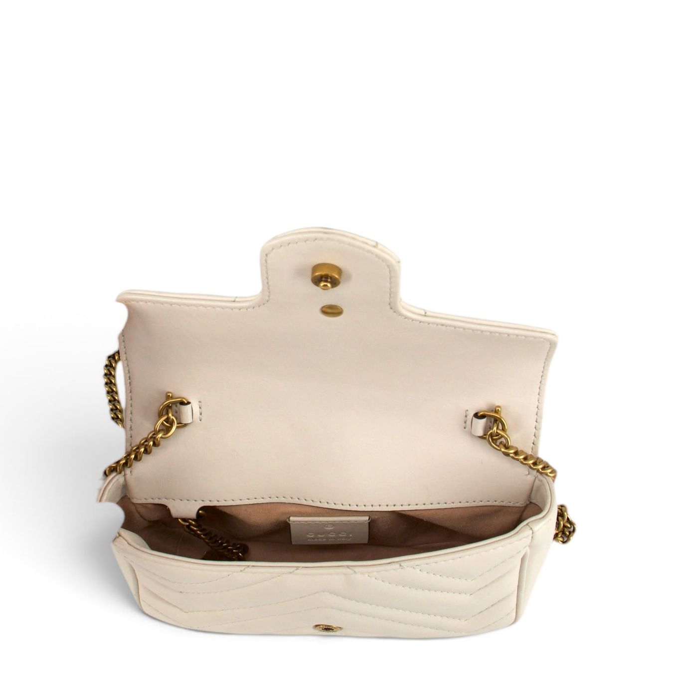 Gucci Borse da donna: Gucci GG Marmont mini crème – Usato da Binningen venduto da Designerlabels 4