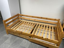 Flexa Bett 920x200 mit zwei Schubladen