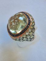 Cushion cut Edelstein Ring