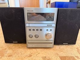 Panasonic Stereoanlage SA-PMX4 mit zwei Lautsprechern
